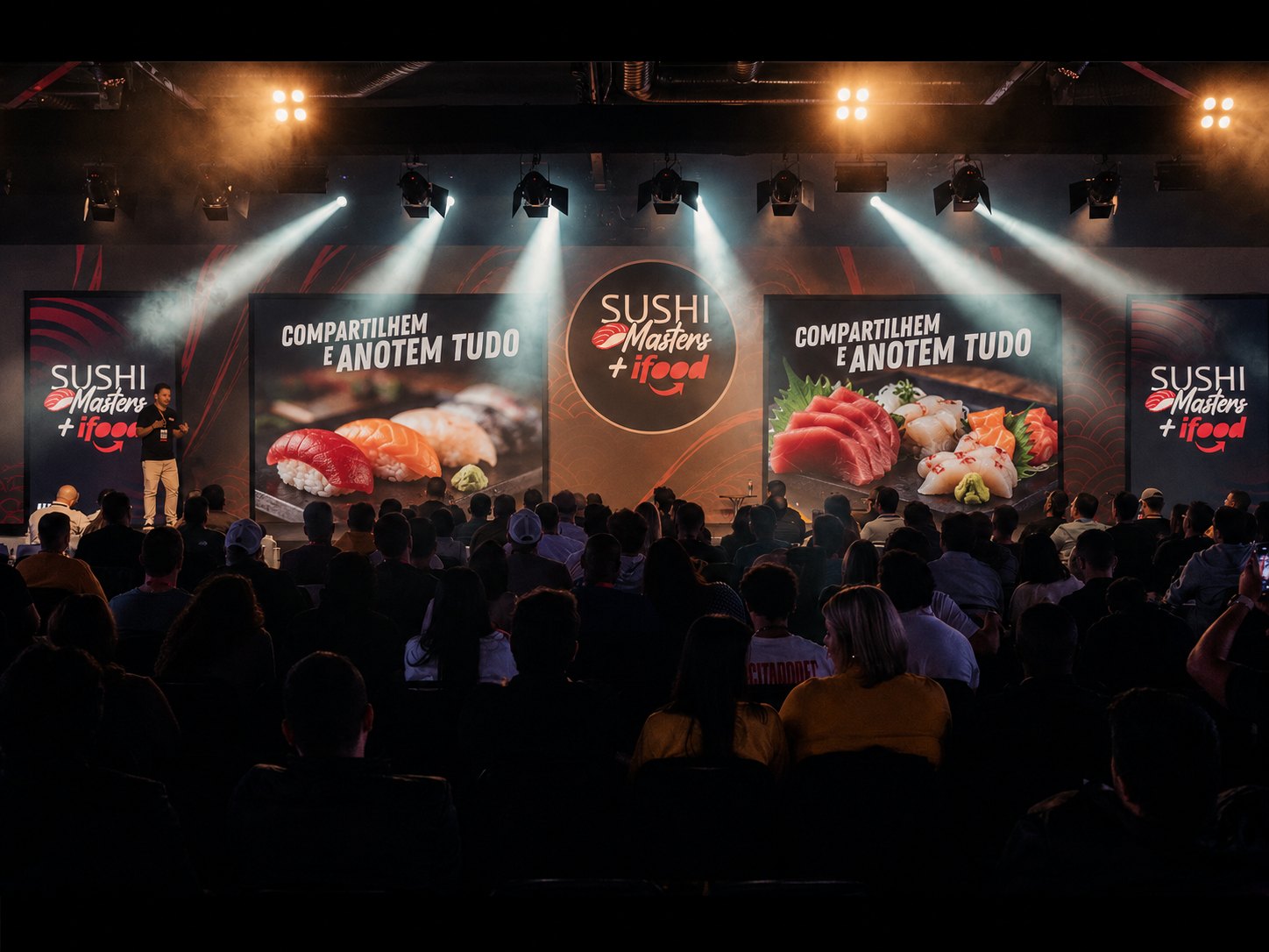 Palestra no palco do Sushi Masters + iFood